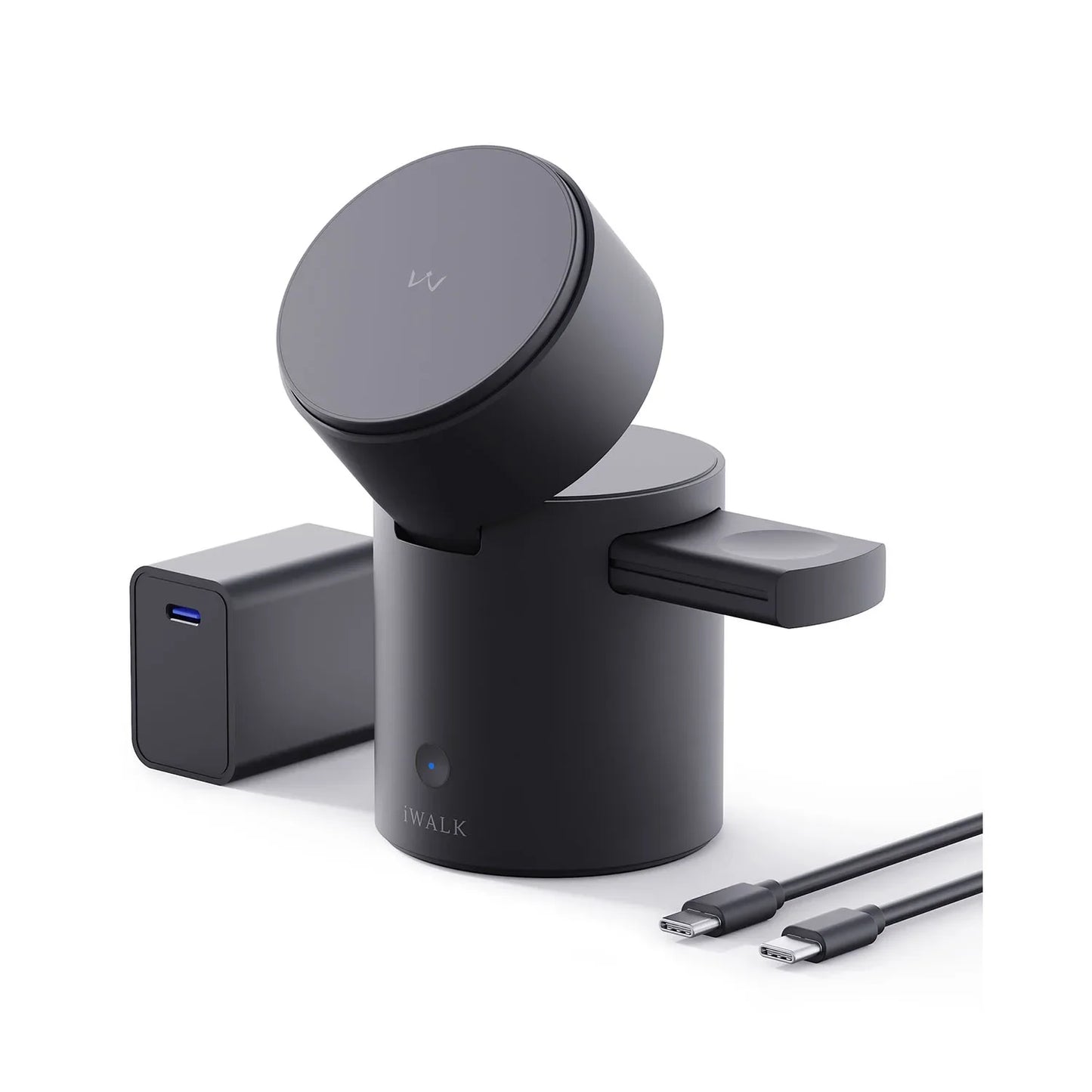 StandMe Auto 3-in-1 Multi-functional Versatile Magnetic Charging Stand Station with Infrared Sensing Auto Rotation