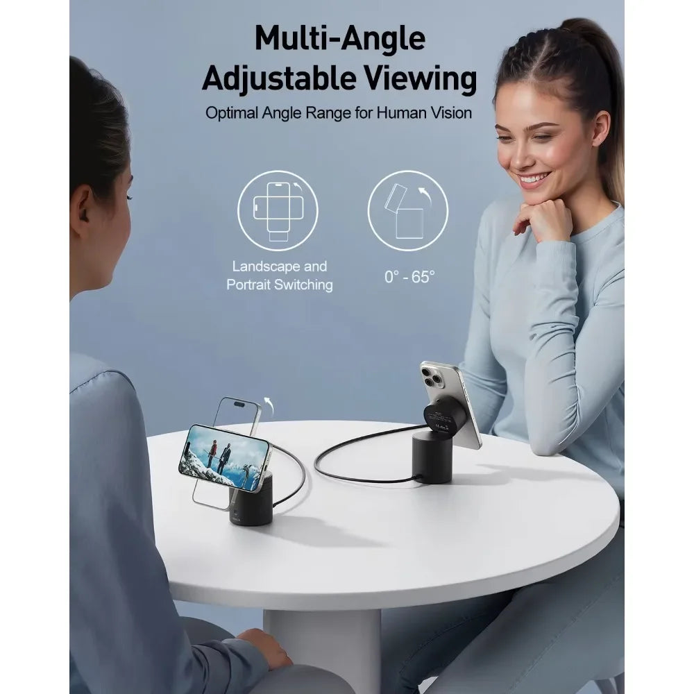 StandMe Auto 3-in-1 Multi-functional Versatile Magnetic Charging Stand Station with Infrared Sensing Auto Rotation