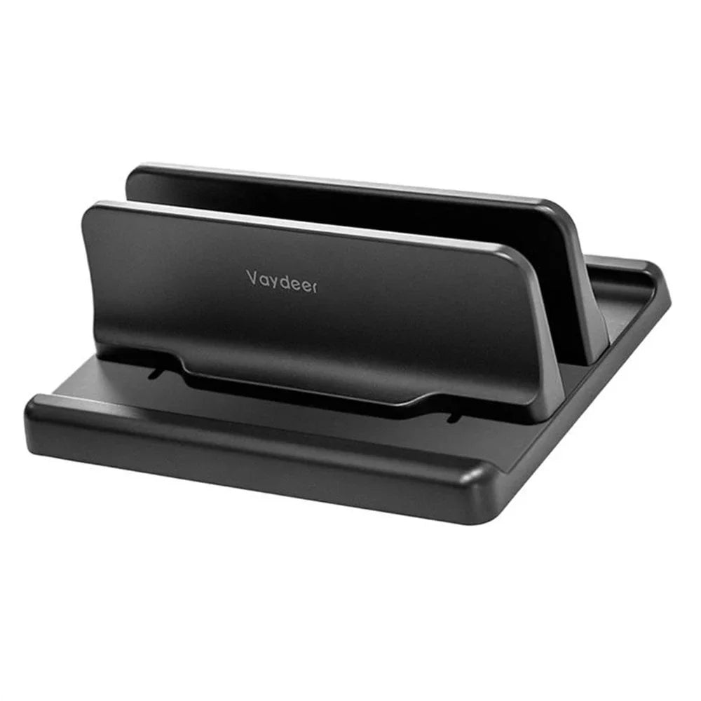 3 In 1 Adjustable Vertical Support Laptop Desktop Stand Universal Vertical Laptop Stand 2Slots Desk Laptop Holder Dock Space-Sav
