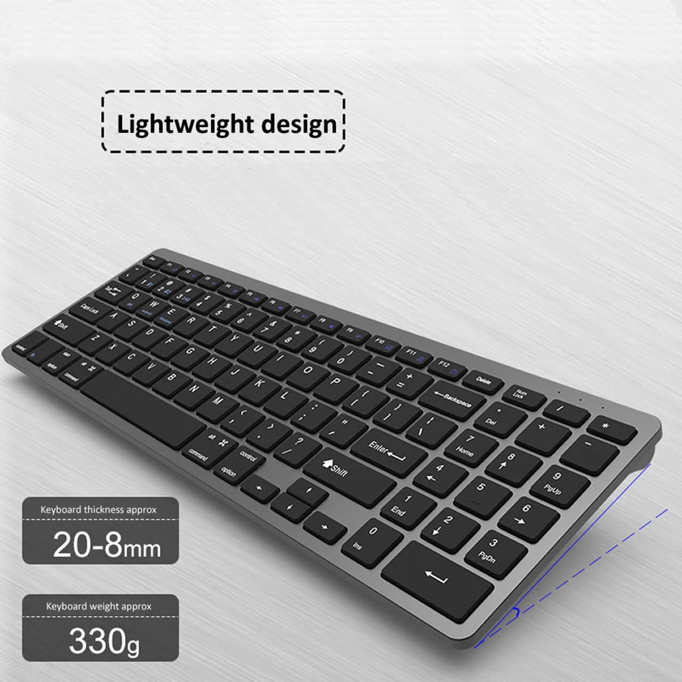 JOMAA Bluetooth Keyboard Mouse Combo Rechargeable 2.4G Wireless Keyboard Mouse Set for Windows PC Laptop Gamer Ergonomic Mice