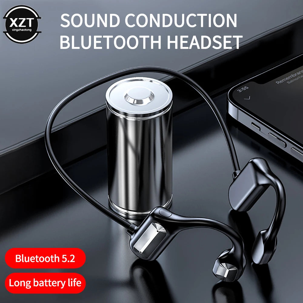 Bone Conduction Hook Earphone BL09 Wireless Bluetooth-Compatibl Headset Earbuds Ear Audio Stereo HIFI Sports Headphones With Mic