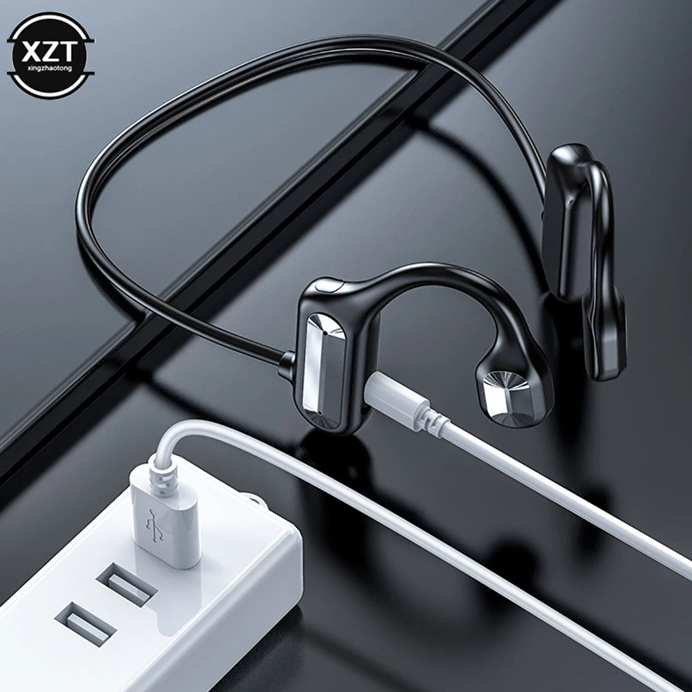 Bone Conduction Hook Earphone BL09 Wireless Bluetooth-Compatibl Headset Earbuds Ear Audio Stereo HIFI Sports Headphones With Mic